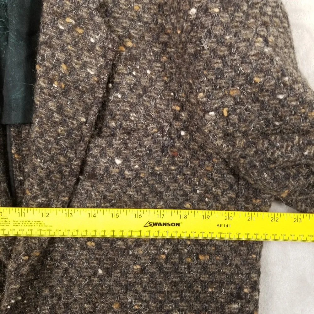 Manuel Ritz Pipo Sport Coat Men Brown Alpaca Wool Textured Jacket Rugged Outdoor